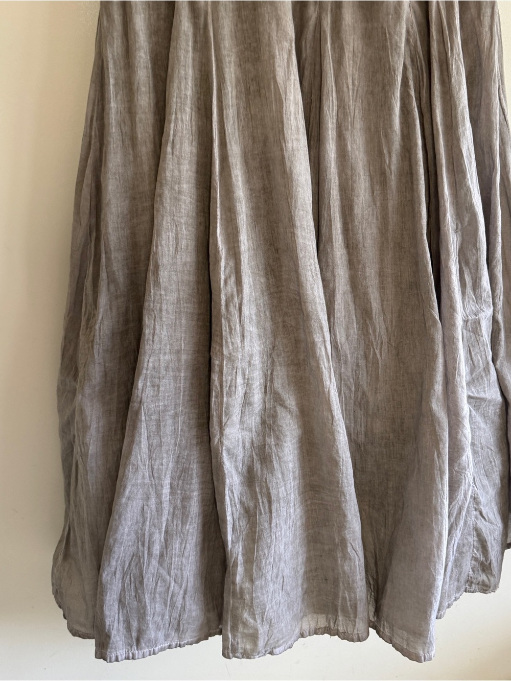 Nu-Look Sleeveless Taupe Adjustable Balloon Hem Midi Dress Size Lg - Picture 13 of 15